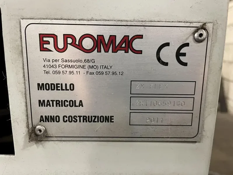 USED EUROMAC 24 TON CNC PUNCH MODEL ZX FLEX 1500/22-2500, Year: 2011