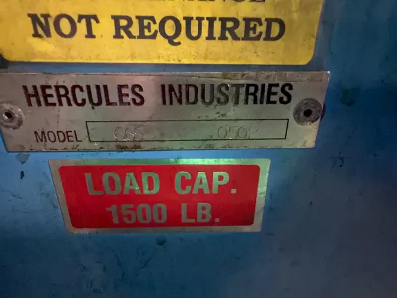 HERCULES 1500 LBS HYDRAULIC DUMPER