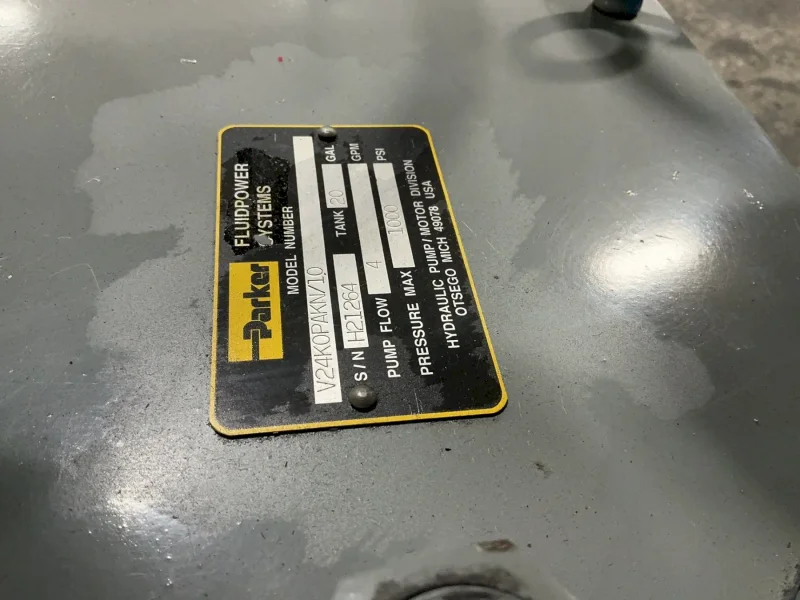 PARKER 20 GAL HYDRAULIC UNIT   -  V24K0PAKN/10