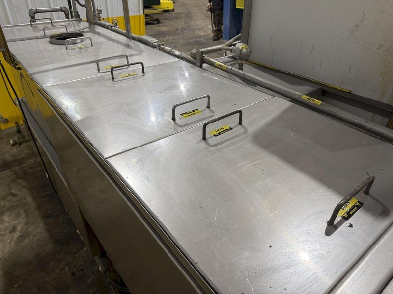 2018 JENFAB STAINLESS MODEL #LJ 19" ROTARY DRUM WASH / RINSE / DRAY PARTS WASHER SYSTEM: YOBRO #24681