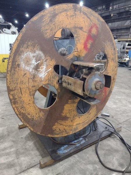 10,000 LBS FMS (FREEDOM MILL SYSTEMS) MODEL #UCD-550 DOUBLE END UNCOILER / COIL REEL: YOBRO #24900