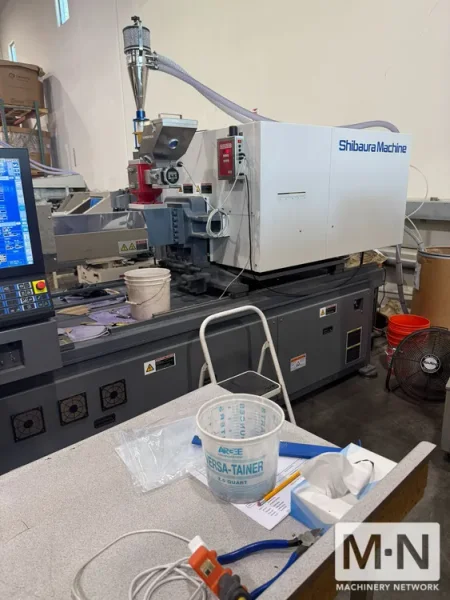 200 TON 6.3 OZ TOSHIBA MODEL EC200SXIIIV70-U48 ELECTRIC INJECTION MOLDING MACHINE MFG 2022