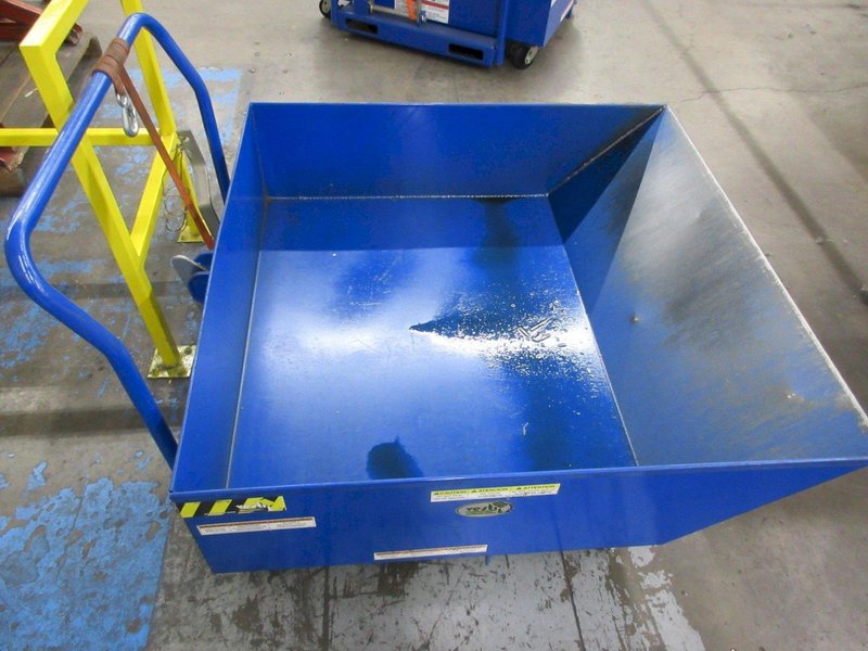 Steel Low Profile Parts Hopper 1/2 Cubic Yd. 2000 Lb. Capacity- Auction Item