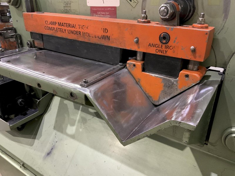 50 TON PIRANHA MODEL #P50 HYDRAULIC IRONWORKER: STOCK #80733