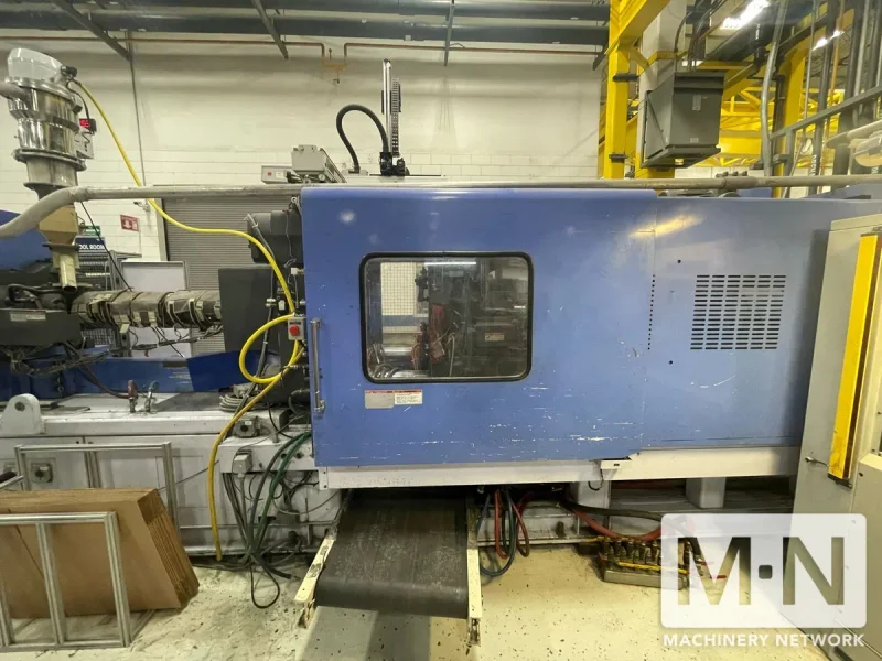 385 TON 23.2 OZ JSW MODEL J385ELII ELECTRIC INJECTION MOLDING MACHINE MFG 2005