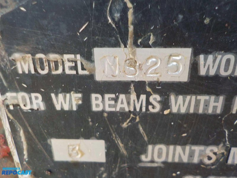 25 TON (50,000 LBS) CLAMP-CO MODEL #NS25 BEAM LIFTING CLAMP: YOBRO #24844