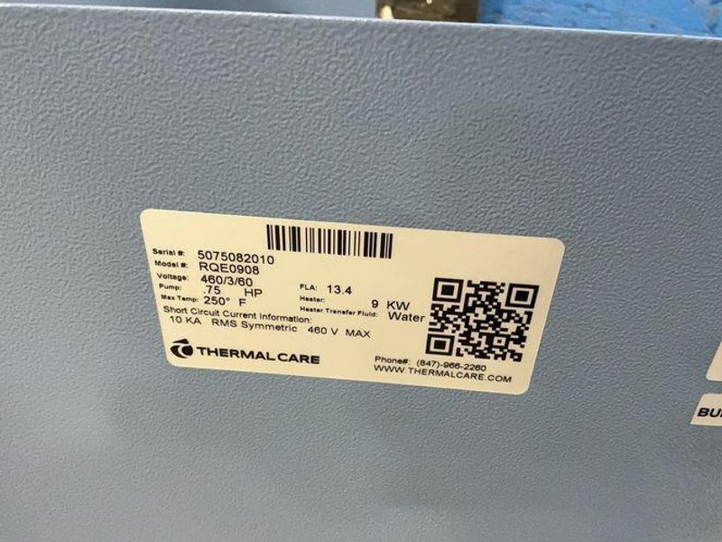 Thermal Care .75 Hp Temperature Control Unit  - Rqe0908