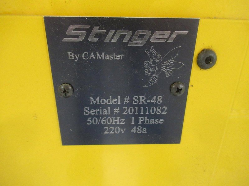 CAMaster Stinger X3 SR-48 CNC Router, 4 Zone Hurricane Vacuum Table System, Main Spindle and 2 Sub Spindles- Auction Item