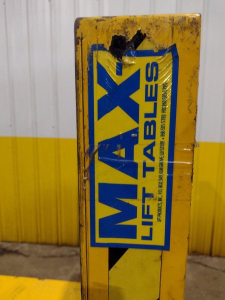 6,000 LBS X 48" X 48" MAX MODEL #LPTT-UP-060-90 HYDRAULIC TILT UPENDER 90 DEGREE FLIP TABLE 110V SINGLE PHASE : YOBRO #25893