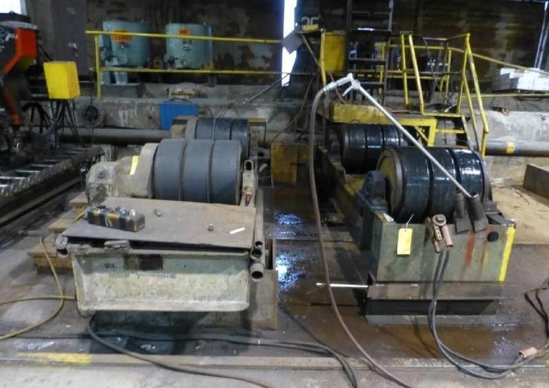120 TON PANDJIRIS RANSOME MODEL #PR-240 WELDING TANK TURNING ROLLS, 60 TON DRIVE &amp; 60 TON IDLER: STOCK #13348