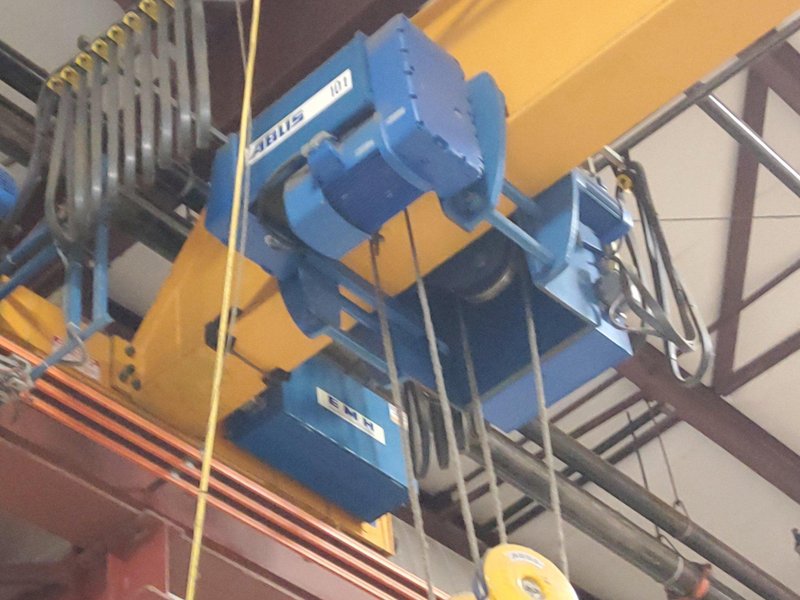 10 ton x 47&#039; ABBUS Bridge crane &amp; EMH hoist: YOBRO #24211