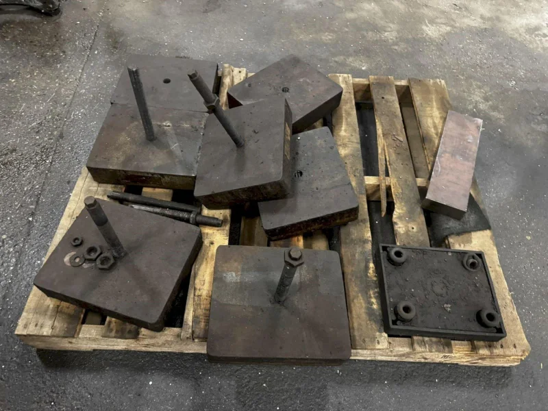 (7) 12&quot; X 10&quot; X 2 3/4&quot; VIBRO-DYNAMIC PRESS ISOLATION PADS: YOBRO #23915