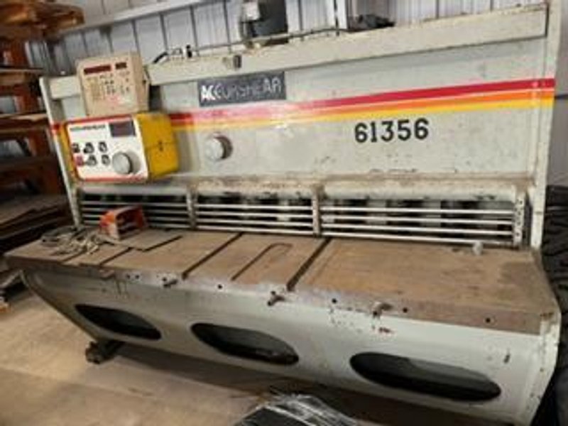 10 GA x 6′ Accurshear 61356 Hydraulic Power Shear, 1994