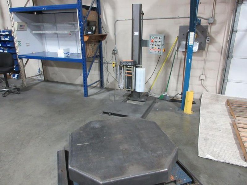 Orion Packaging Inc. Semi Automatic Shrink Wrapper and Pallet Scale, Max Load 55"x55"x82" 4000lbs Dynamic, 8000lb Static Capacity- Auction Item