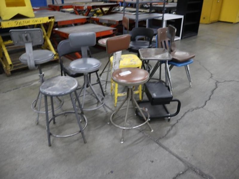 Assorted Shop Stools and Chairs- Auction Item
