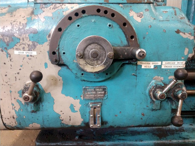 46" X 72" AMERICAN PACEMAKER HEAVY DUTY ENGINE LATHE, 3" HOLE: STOCK #14548