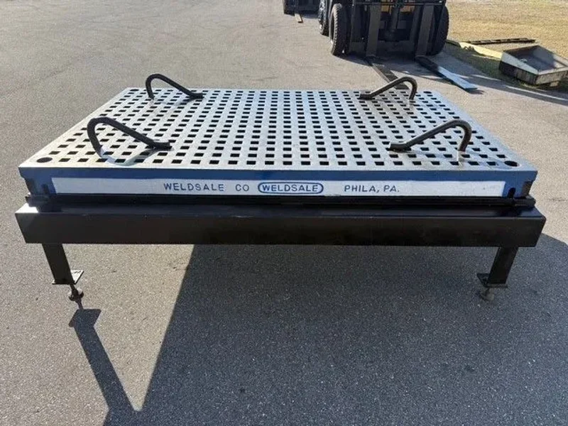 WELDSALE 5’ x 8’ Welding Table Platen Acorn Type USA #8146
