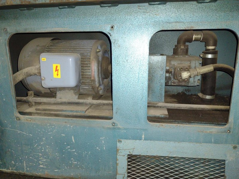 8&#039; X 11 GAUGE AMADA MODEL #S-2532 HYDRAULIC POWER SHEAR WITH BACK GAUGE: STOCK #23421