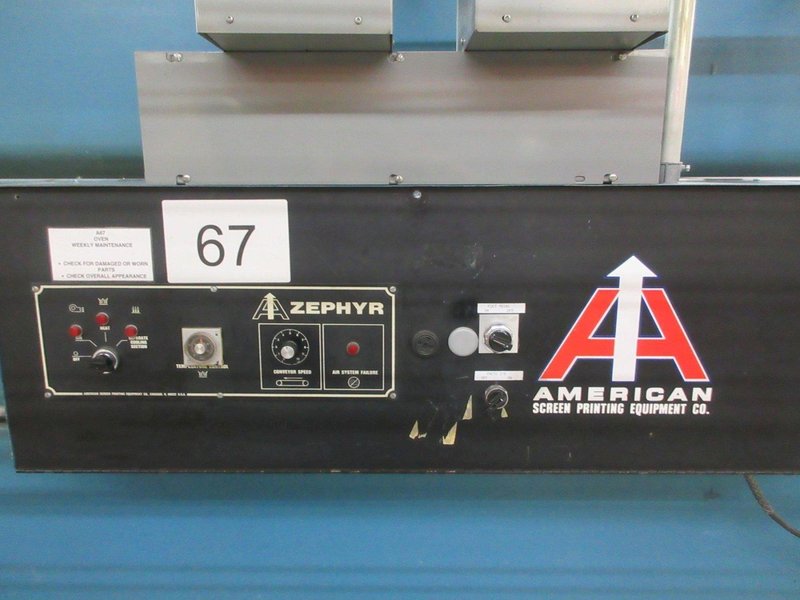 American Zephyr 3-D Drying Conveyor Paint Curing Oven- Auction Item