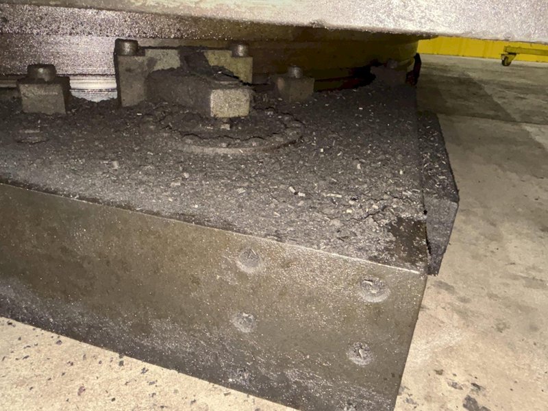 96&quot; X 120&quot; GIDDINGS &amp; LEWIS T SLOT POWERED AIR LIFT ROTARY TABLE: STOCK #22066