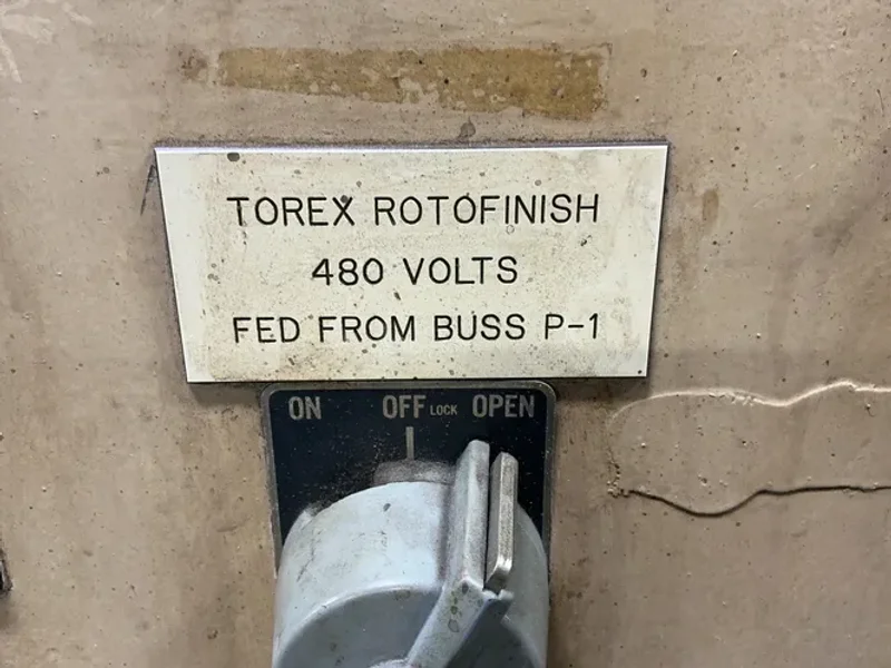 Torex 58” Diameter Rotofinish Vibratory Finisher