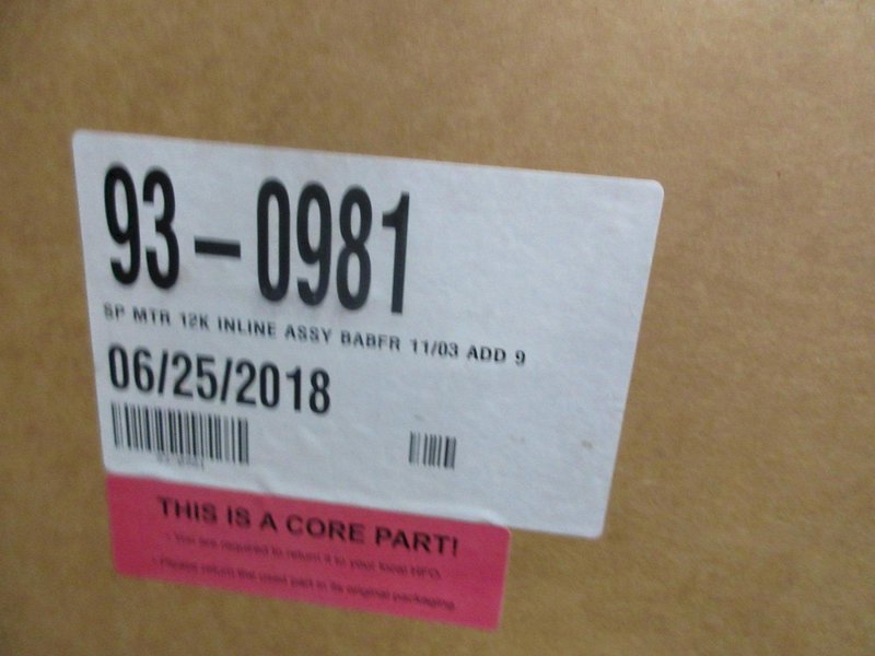Haas 12k RPM Spindle Motor for Haas VF-3SS, 93-0981 (New In Box 2018)- Auction Item