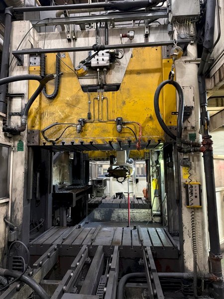 DUAL 315 TON AP&amp;T HOT STAMPING HYD. PRESS LINE W/ SCHWARTZ ROLLER HEARTH FURNACE