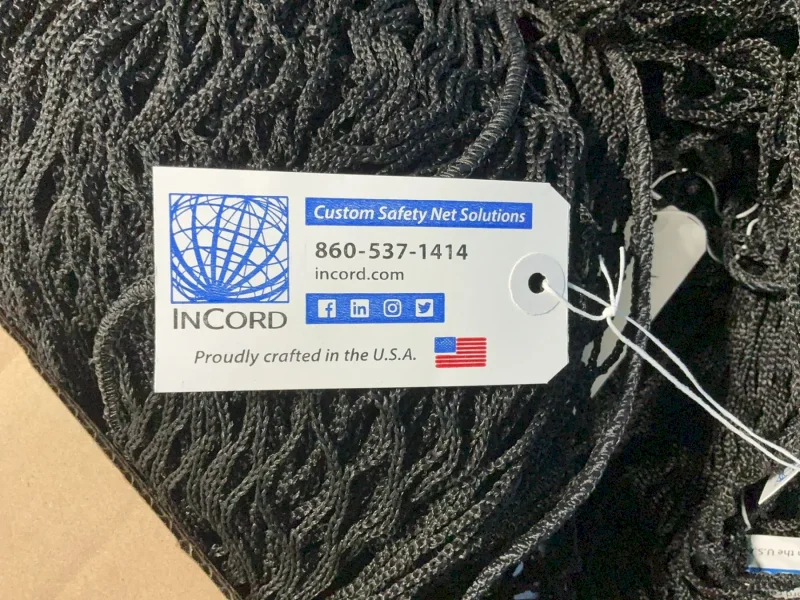 CUSTOM SAFETY NET SOLUTIONS 500 FT/LB NYLON SAFETY NETS  -  PP250BK