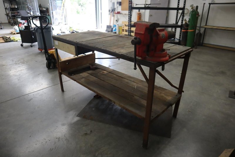 Heavy Duty Work Bench with 6" Bench Vise- Auction Item