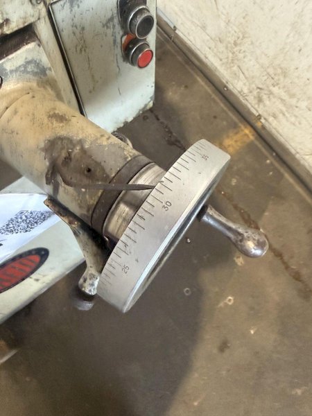 REID SURFACE GRINDER W/ DEDTRU CENTERLESS GRINDING ATTACHMENT. STOCK # 0116626.