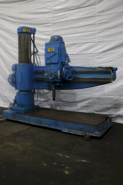 7&#039; X 19&quot; GIDDINGS &amp; LEWIS RADIAL DRILL: STOCK #75046