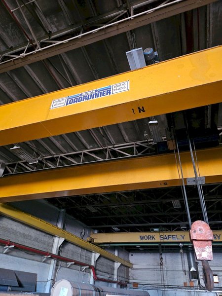 40 TON X 48' SPAN MUNCK LOADRUNNER OVERHEAD BRIDGE CRANE. STOCK # 0982226