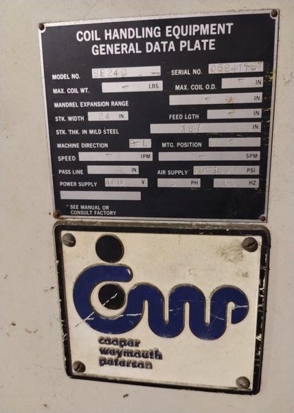 CWP COIL FEED LINE: YOBRO #24604