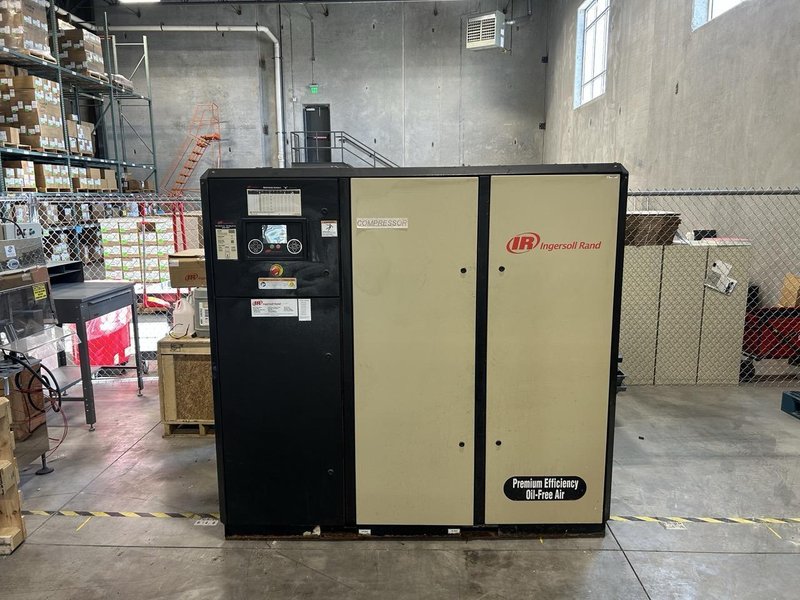 Ingersoll Rand IRN100H‑OF – 100 HP Oil-Free Rotary Screw Compressor, 460V, 3PH, ISO Class 0, VSD Package