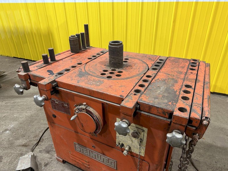 1-1/4&quot; STEINWEG MODEL #B32 REBAR, ROD &amp; BAR ROTARY BENDER: STOCK #18763