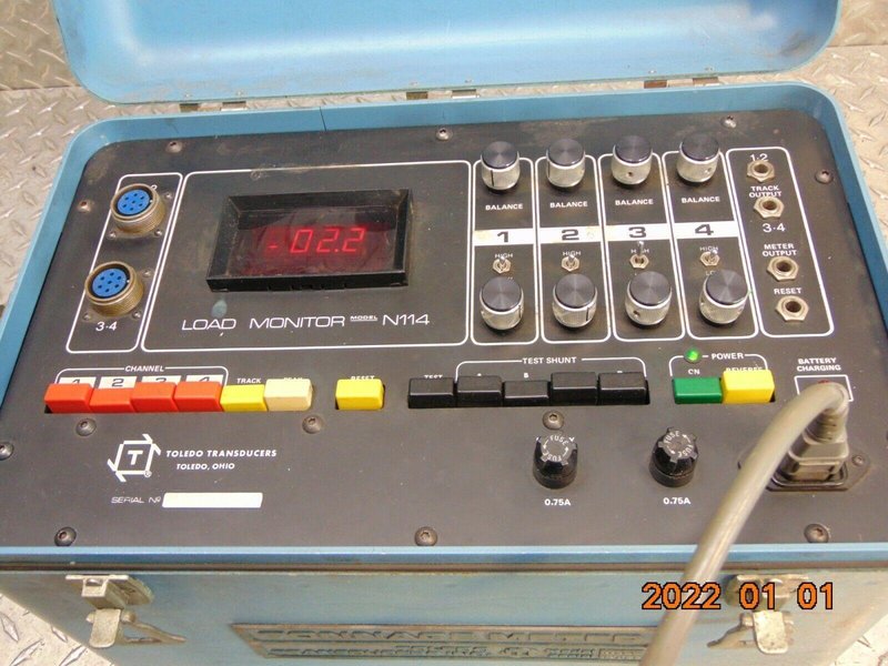 100 TON TOLEDO TRANSDUCERS LOAD TONNAGE METER &amp; MONITOR: STOCK #16453