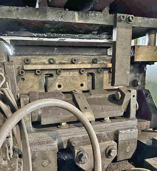 60–TON TISHKEN CUTOFF PRESS. STOCK # 1007125