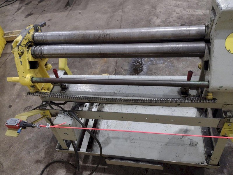 37" PECK, STOW &amp; WILCOX MODEL #416E MOTORIZED PLATE BENDING ROLL: YOBRO #25702