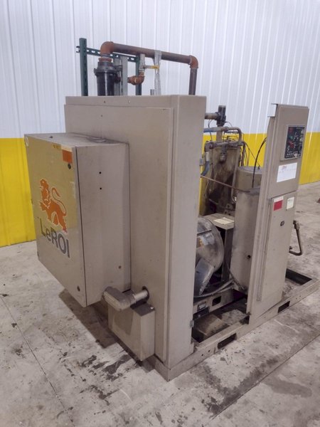 100 HP LEROI MODEL #WEH100SSIIA ROTARY SCREW AIR COMPRESSOR, WATER COOLED: STOCK #21253