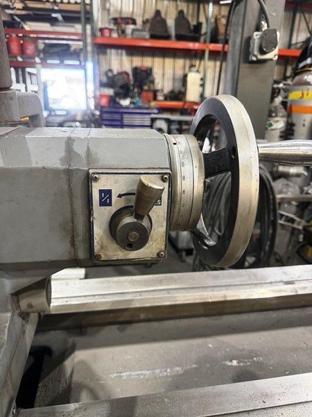 23" X 118" TUDA TUDORMAX GAP BED GEARED HEAD LATHE