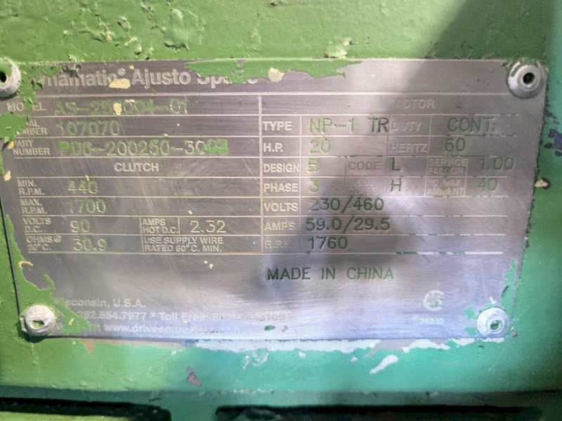 100 TON MINSTER P2-100-48 PIECE MAKER STRAIGHT SIDE HIGH SPEED PRESS. STOCK # 0883425