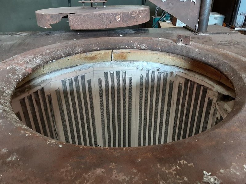 2004 morganite model mk 4erb03 1000# electric stationary furnace s/n 6646, 480 volt, 72 kw with controls