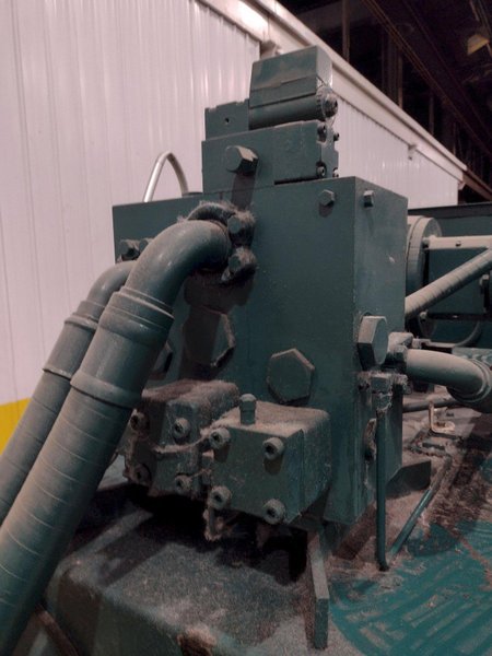 24" X 36" X 96" LONG AMERICAN MODEL #10447 HYDRAULIC HORIZONTAL BALER: YOBRO #24745