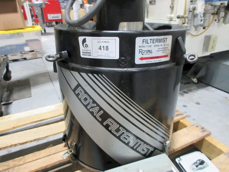 Royal Filtermist Model F1200 Mist Collector with Allen Bradley Electrical Switch- Auction Item