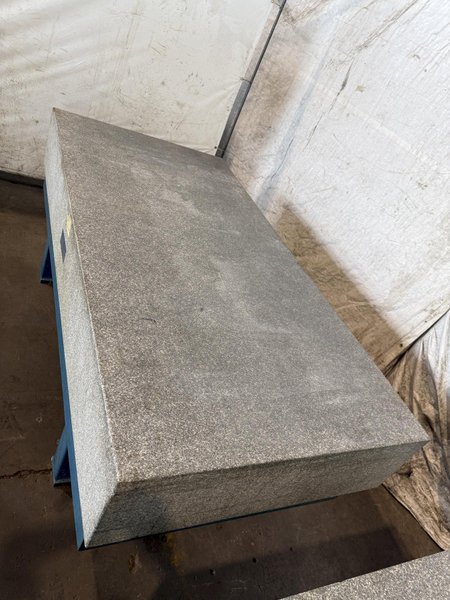 48" X 96" X 14" ROCK OF AGES GRANITE SURFACE PLATE W/ STAND. STOCK # 0756326