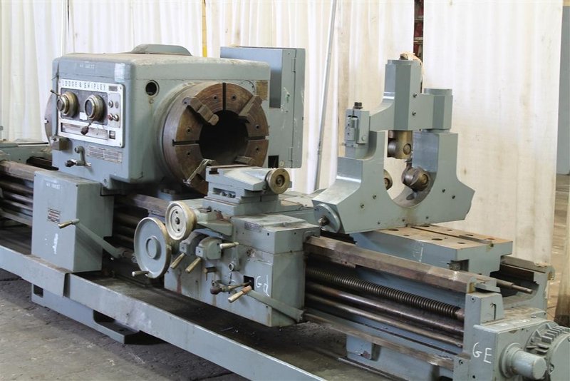 28" X 96" &amp; 240" LODGE &amp; SHIPLEY HOLLOW SPINDLE ENGINE LATHE: #61474