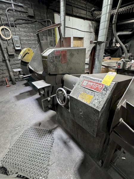 Setco model 300, 925-520 30" single end left hand snag grinder with snap trap