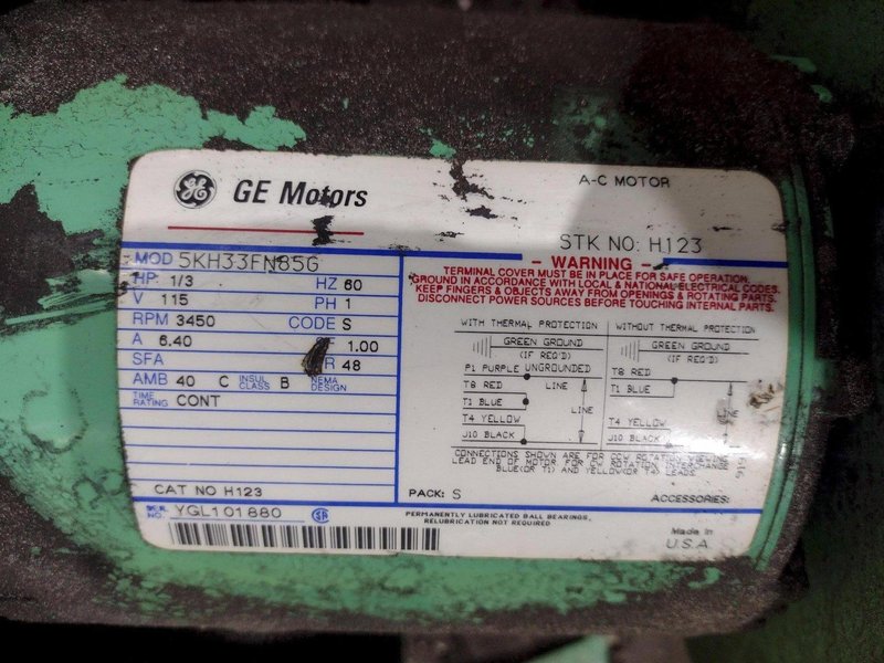1/3 HP AGET MODEL #VCS-2 DUSTKOP MISTKOP DUST MIST COLLECTOR: STOCK 22477