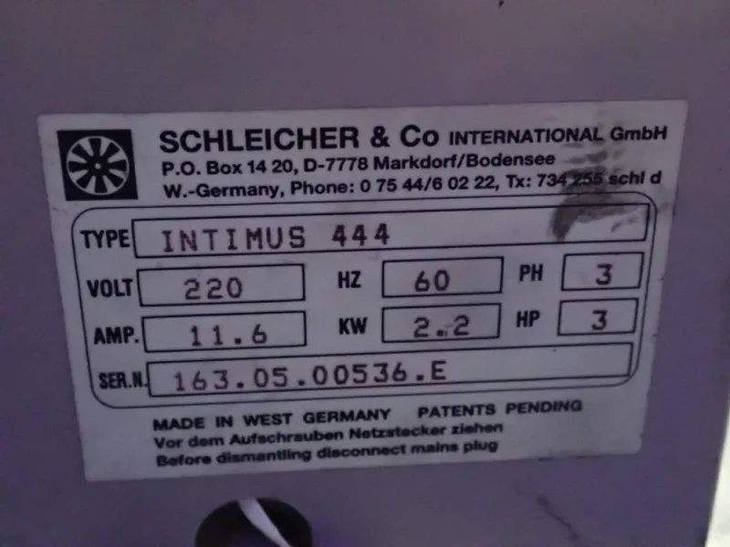 SCHLEICHER &amp; CO 18" X 19" X 26" SHREDDER  -  INTIMUS 444