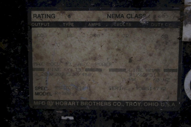 HOBART WELDER:   STOCK #75718